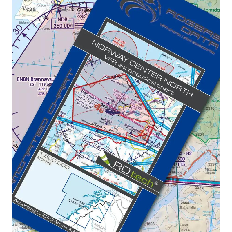 Norway Center North Vfr Icao Chart Rogers Data Chf