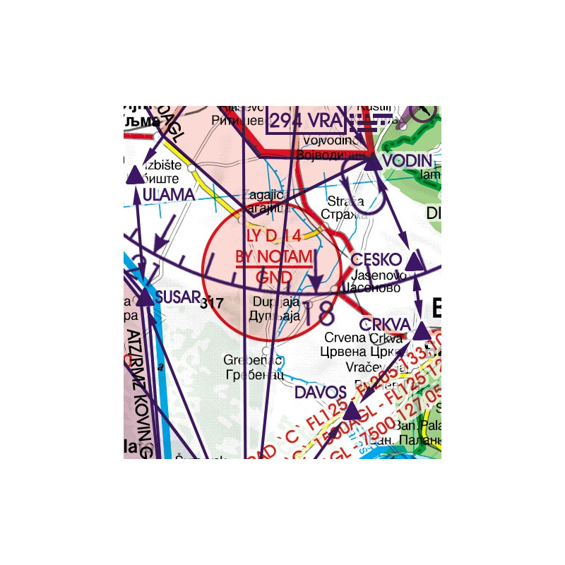 Serbia Vfr Icao Chart Rogers Data Chf