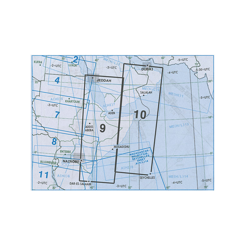 High and Low Altitude Enroute Chart Africa A(H/L)9/10, 11.90 CHF