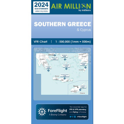 Griechenland (Süd) und Zypern Air Million ZOOM Karte...