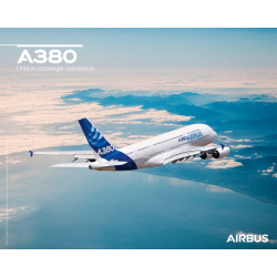 Poster A380 vue en vol