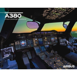 Poster A380 vue du cockpit