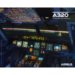 Poster A320neo vue du cockpit