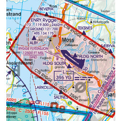 Norway North VFR ICAO Chart Rogers Data