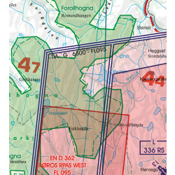 Norvège Centre Nord VFR Carte OACI