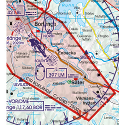 Schweden Nord VFR Karte Rogers Data