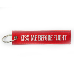 Porte-clefs "Kiss Me Before Flight"