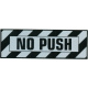 No Push Airframe Plakette, Aufkleber