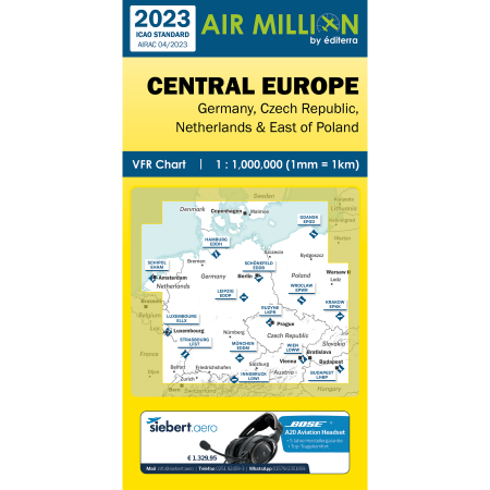 Germany VFR Chart 1:1,000,000 - Paper, folded 2023