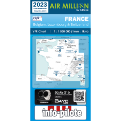 Carte VFR France Air Million 2023