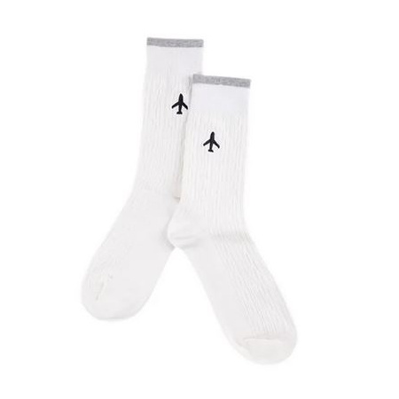 Airplane Socks White