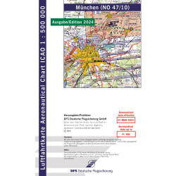 Deutschland München ICAO Karte Motorflug VFR 2024