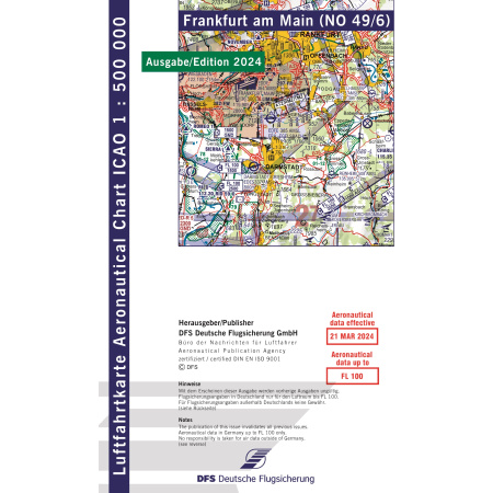 Deutschland Frankfurt ICAO Karte Motorflug VFR 2024