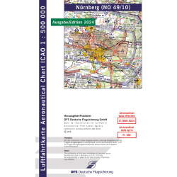 Deutschland Nürnberg ICAO Karte Motorflug VFR 2024
