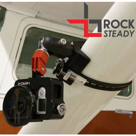 Support Rock Steady pour GoPro avec fixation à rotule et sangle en acier