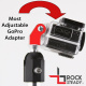 Support Rock Steady pour GoPro avec fixation à rotule et sangle en acier