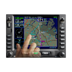 The Avidyne IFD540 FMS/GPS/NAV/COM is the bigger version of the well known IFD440 featuring a 5.7" display for even better orientation. When using the IFD540 together with the IFD440, then in some flight phases you can use the IFD440 as a keybord for entr