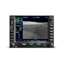 The Avidyne IFD540 FMS/GPS/NAV/COM is the bigger version of the well known IFD440 featuring a 5.7" display for even better orientation. When using the IFD540 together with the IFD440, then in some flight phases you can use the IFD440 as a keybord for entr