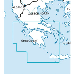 Griechenland Süd West VFR Karte Rogers Data 2024
