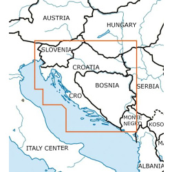 Kroatien und Bosnien & Herzegowina VFR Karte Rogers Data 2024