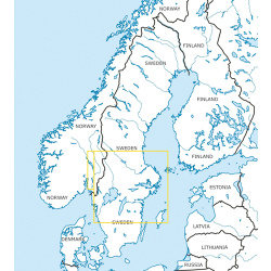 Schweden Zentrum Süd VFR Karte Rogers Data 2024