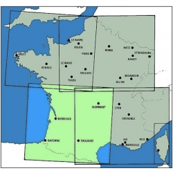 Frankreich Süd-West ICAO Karte VFR 2024