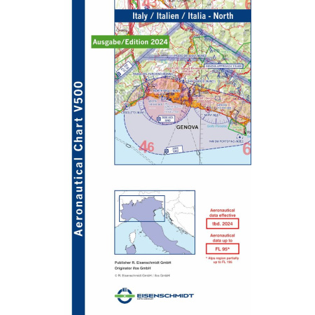 Italy North Visual 500 Chart VFR 2024