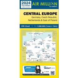 Carte VFR Allemagne Air Million 2024