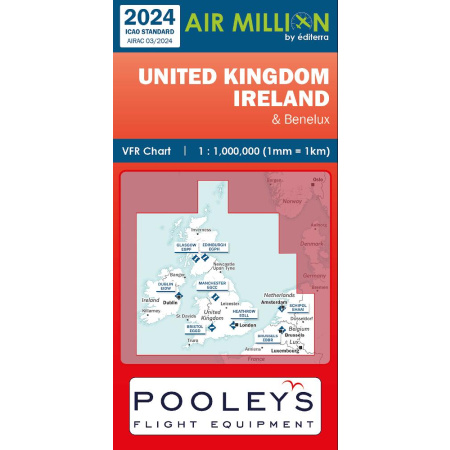 England und Irland Air Million Karte VFR 2024