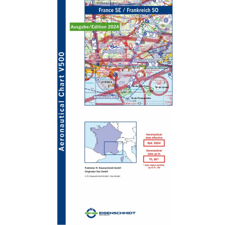 France Sud-Est Visual 500 Carte VFR 2024