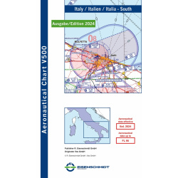 Italien Süd Visual 500 Karte VFR 2024