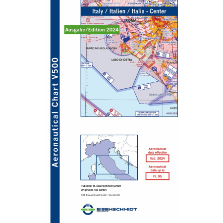 Italie Centre Visual 500 Carte VFR 2024