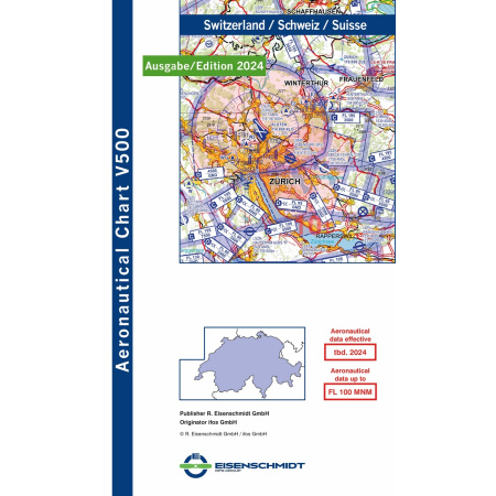 Switzerland Visual 500 Chart VFR 2024