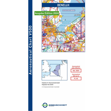 Benelux Visual 500 Karte VFR 2024