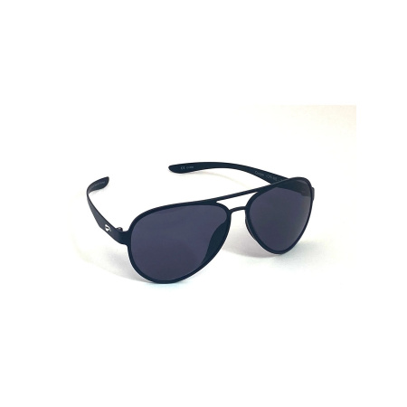 Flying Eyes Sunglasses Cooper Aviator - Matte Black Frame, Dark Solid Gray Lenses 