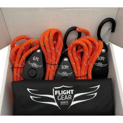 Flight Gear Pull Down Tie-Down Set