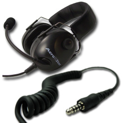 Casque AeroStar Comfort Noir Hélicoptère U-174