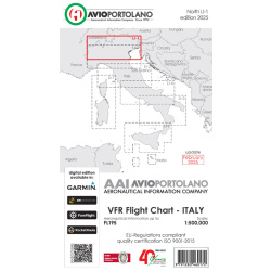 Italy LI-1 - Aerotouring VFR Chart, Paper, laminated,...
