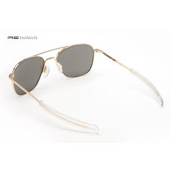 Randolph Aviator gold plated frame, neutral grey lenses, gold 55 (medium)