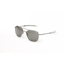 Randolph Aviator gold plated frame, neutral grey lenses, bayonet temples Gun Metal 55 (medium)