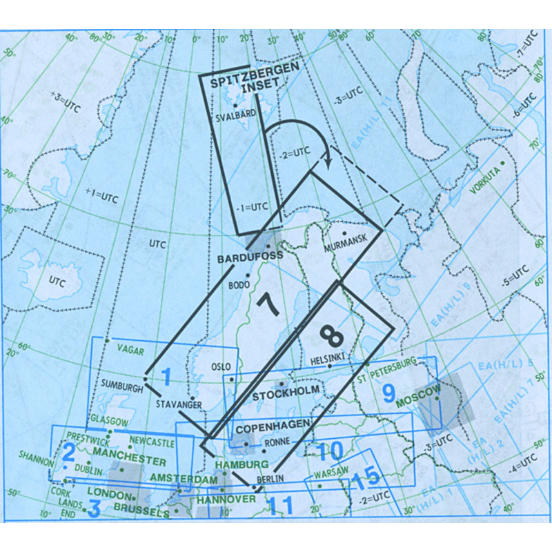 Jeppesen Europe Low Altitude Enroute chart 7/8, 14.40 CHF