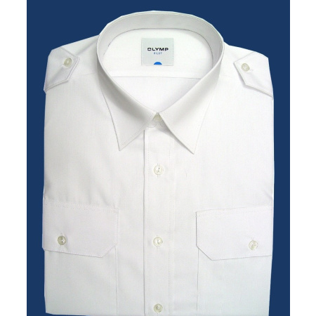 Pilot Shirt white - long sleeve 37